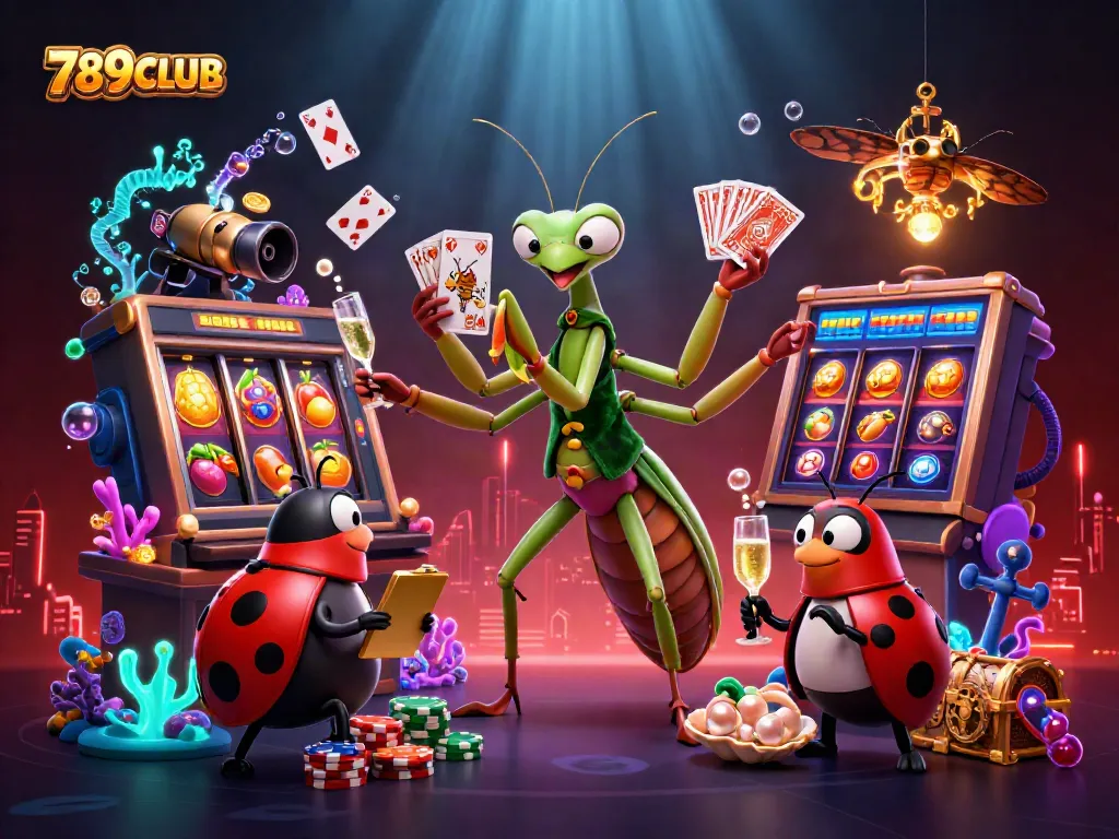 Experience the thrills of 789CLUB casino with vibrant slot games and dynamic characters.