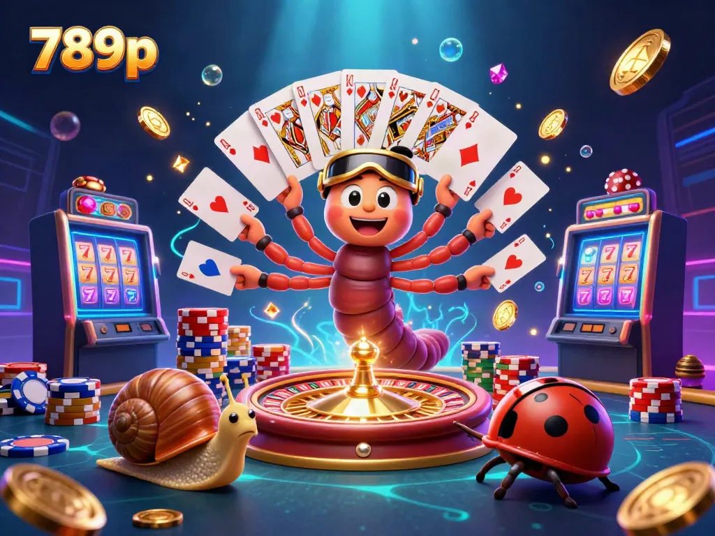 Engage with 789p’s thrilling casino scene featuring unique cartoon characters and vibrant game elements.