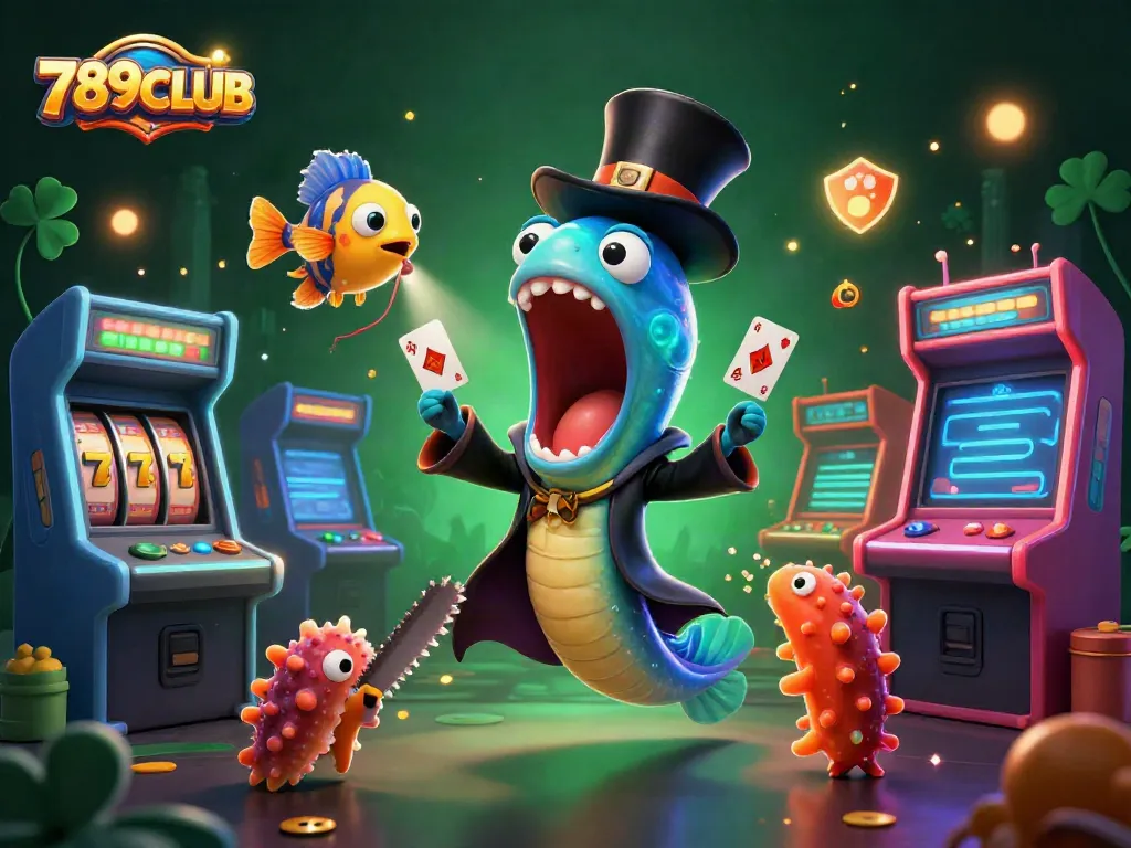 Engage with 789CLUB's magical casino world featuring vibrant characters and rich gaming elements.