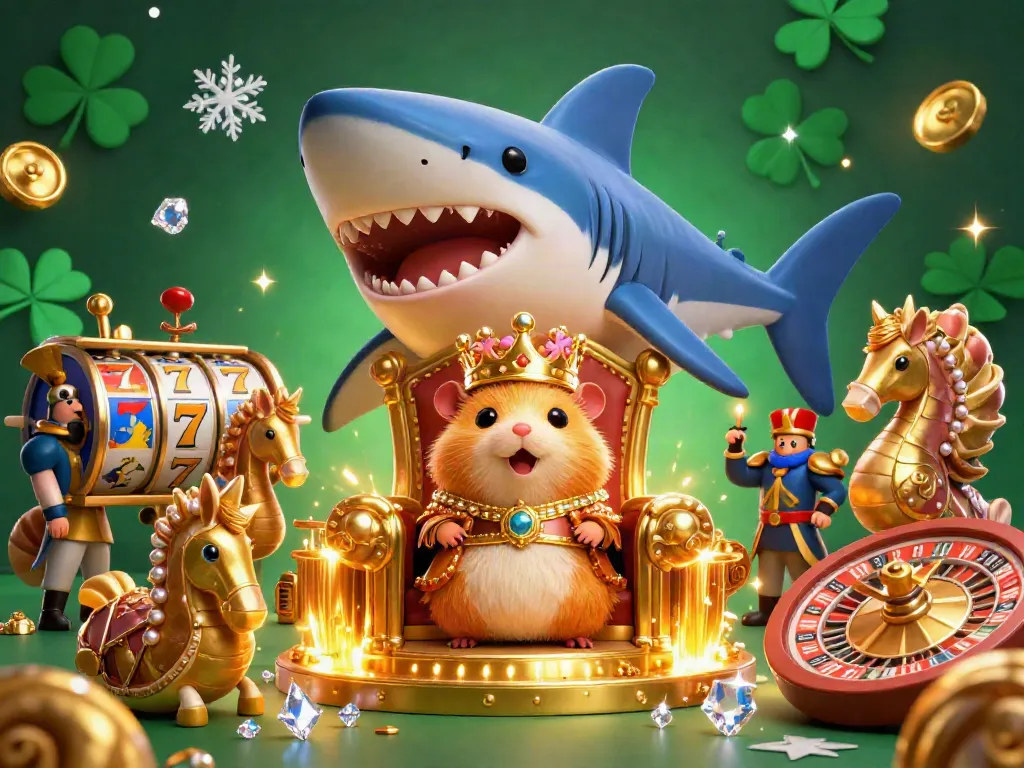 B52Club players enjoying vibrant slot games surrounded by shimmering casino treasures