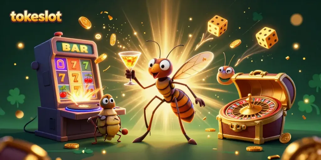 Menangkan jackpot di Tokeslot dengan aksi kasino yang menggembirakan dan simbol keberuntungan.