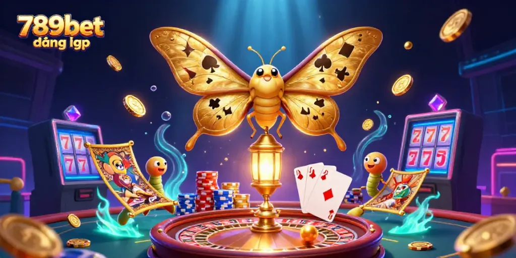 Experience seamless gambling with 789bet đăng nhập, featuring a vibrant 3D casino illustration.