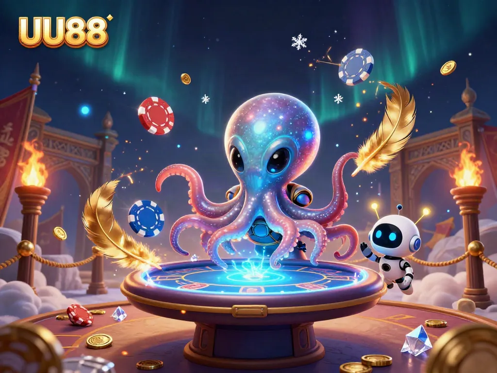 Engage with UU88's vibrant casino world in a spectacular cosmic poker scene.