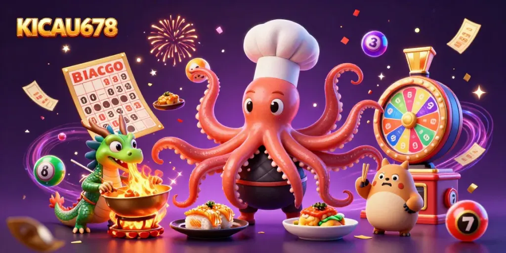 KICAU678 promotes interactive fun with a vibrant casino atmosphere featuring unique characters and games.
