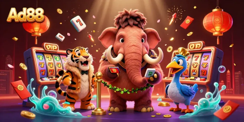 Ad88 offers high-energy slots with vibrant characters and jackpot excitement.