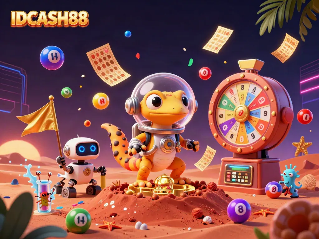 Experience the vibrant gaming world of IDCASH88 with colorful elements and exciting visuals.