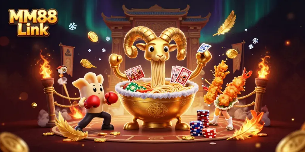 Engage with the thrilling MM88 Link casino experience featuring unique 3D characters and dynamic gaming elements.