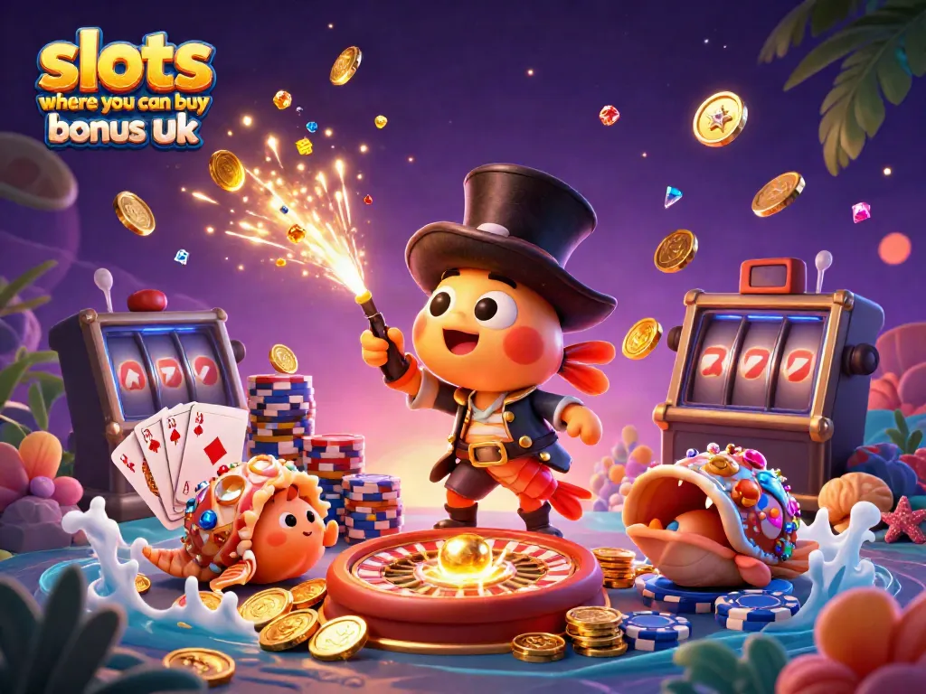 Engage with slots where you can buy bonus UK through this vibrant underwater casino scene.