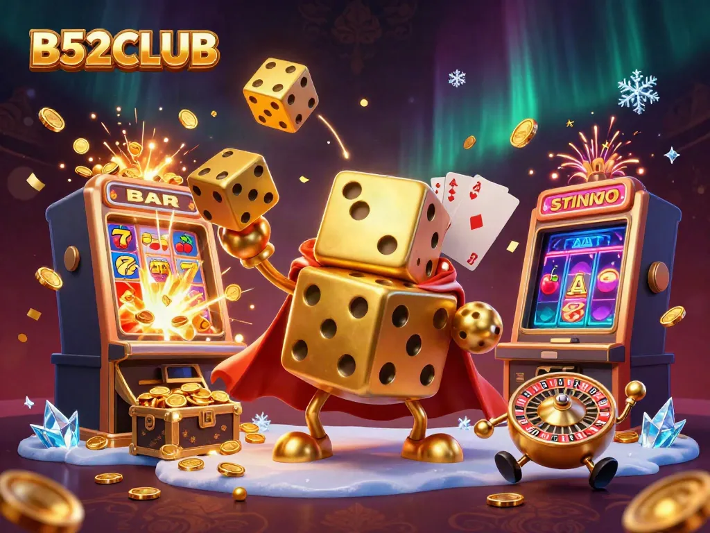 Engage in thrilling gameplay with B52CLUB’s vibrant casino scene showcasing exciting games and winnings.