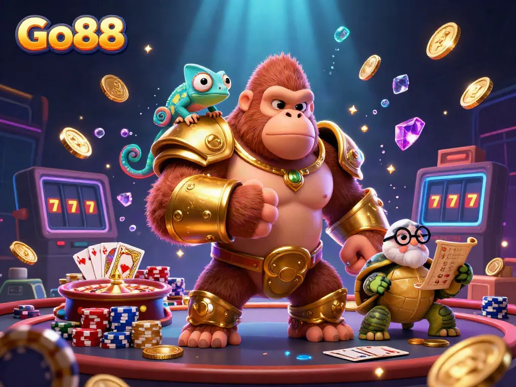 Engage with Go88’s vibrant online casino experience featuring dynamic characters and rich game elements.