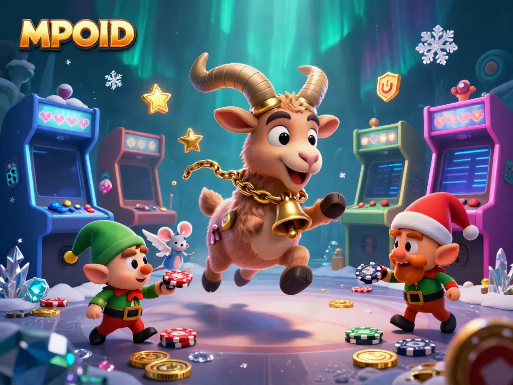 MPOID brings festive excitement to the casino scene with a lively 3D Krampus and whimsical characters.